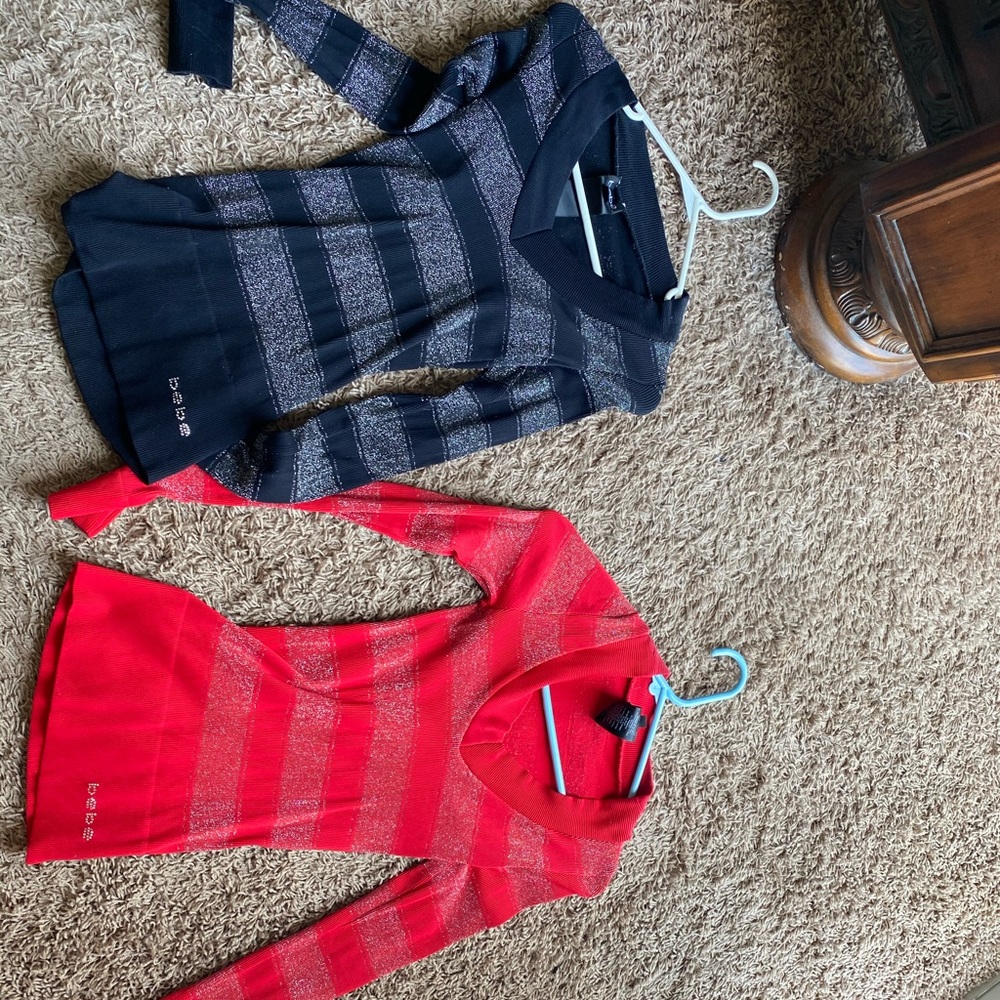 Bebe seamless sparkle tops